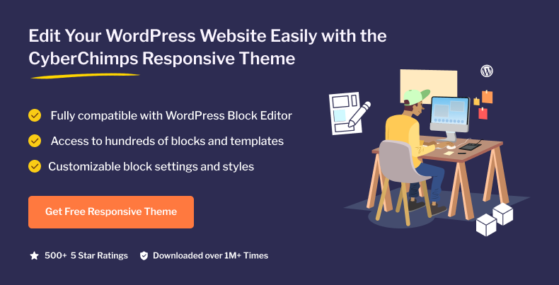 Edit your website with ease with CyberChimps Responsive Theme